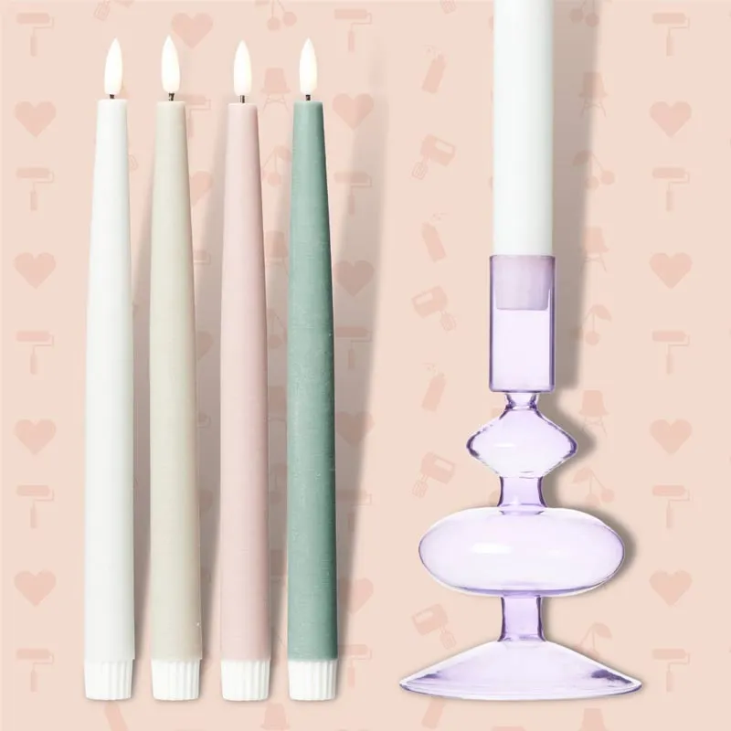 Rustas vårnyheter 2023 batteridrivna ljus pastellfärger