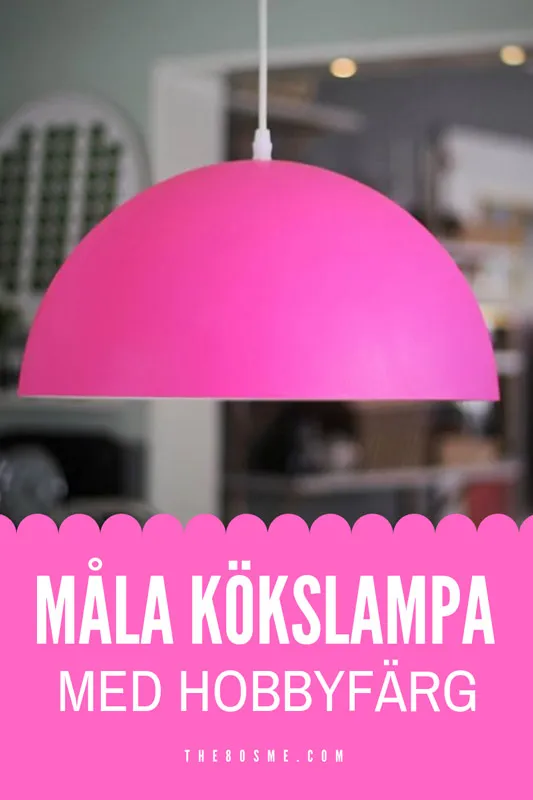 DIY inredning - måla en kökslampa