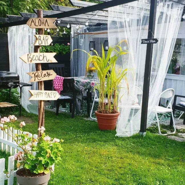 skapa insynsskydd med gardiner från IKEA