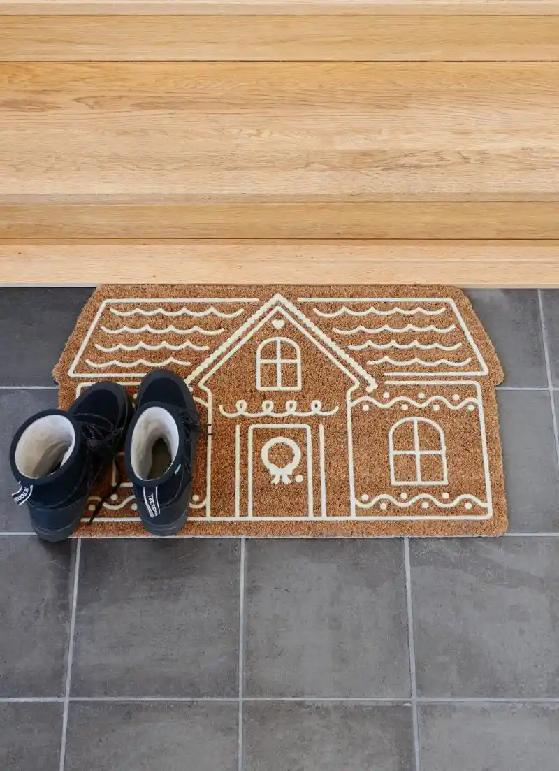 Dörrmatta pepparkakshus Rusta julen 2024