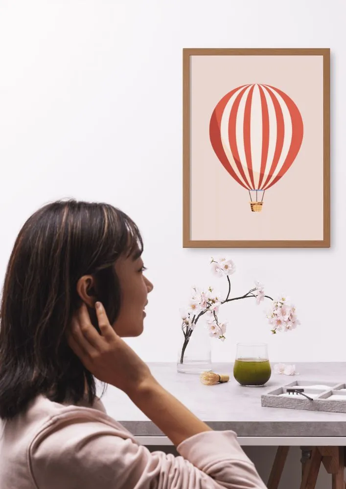 Luftballong poster rosa variant