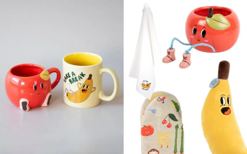 Lagerhaus höst inredningsnyheter 2024 bananmugg äpplemugg kruka med dinglande ben