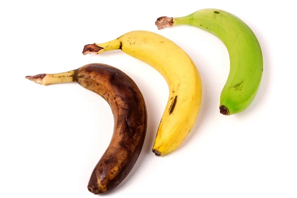 Vad är de största skillnaderna i smak mellan en grön och en övermogen banan