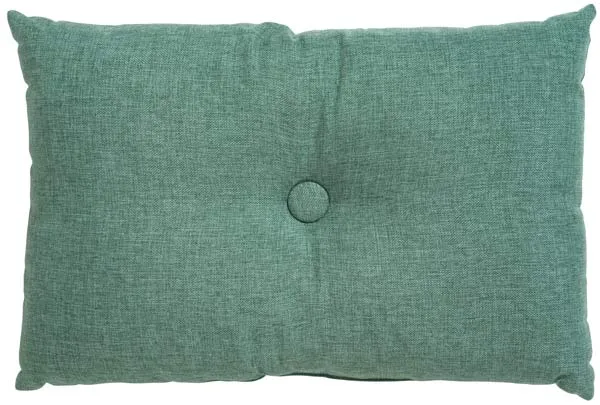 Soffkudde med knapp grön rusta